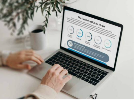 The ResilienceBuilder Model on a laptop screen