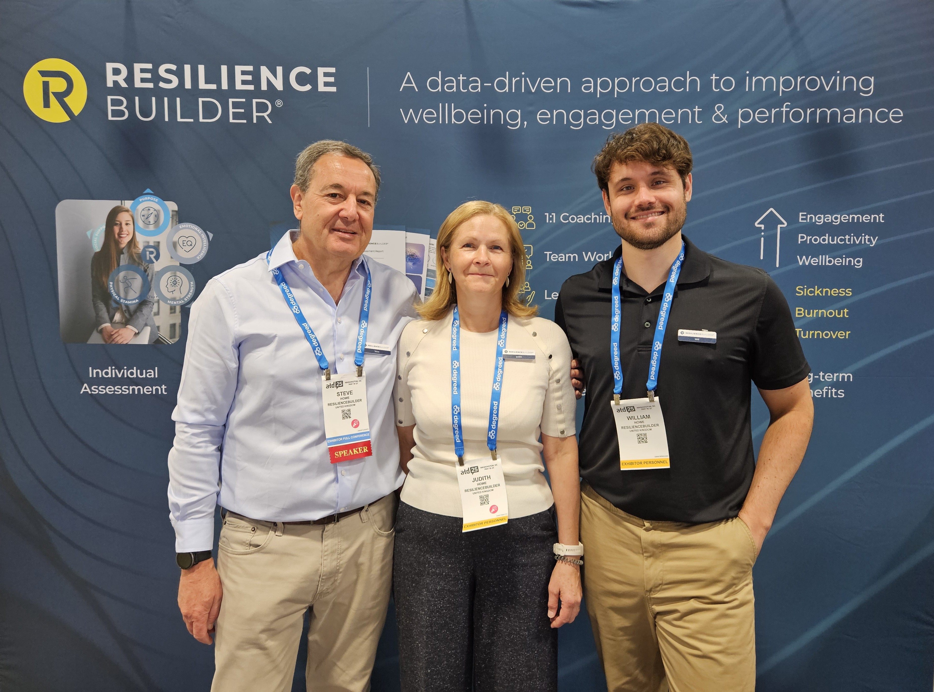 Steve, Judith and William Howe at ATD25