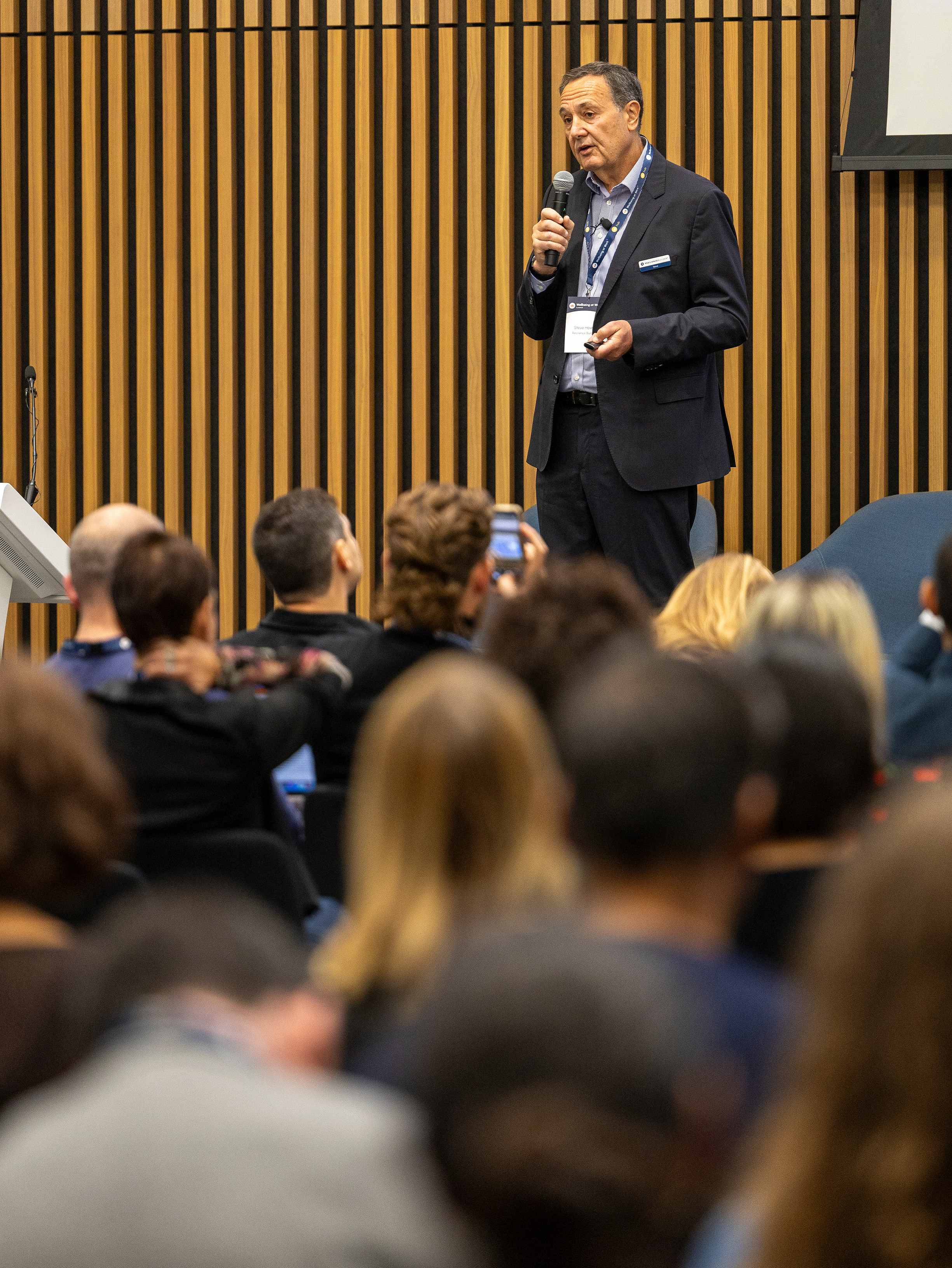 Steve speaking at the European Wellbeing Forum