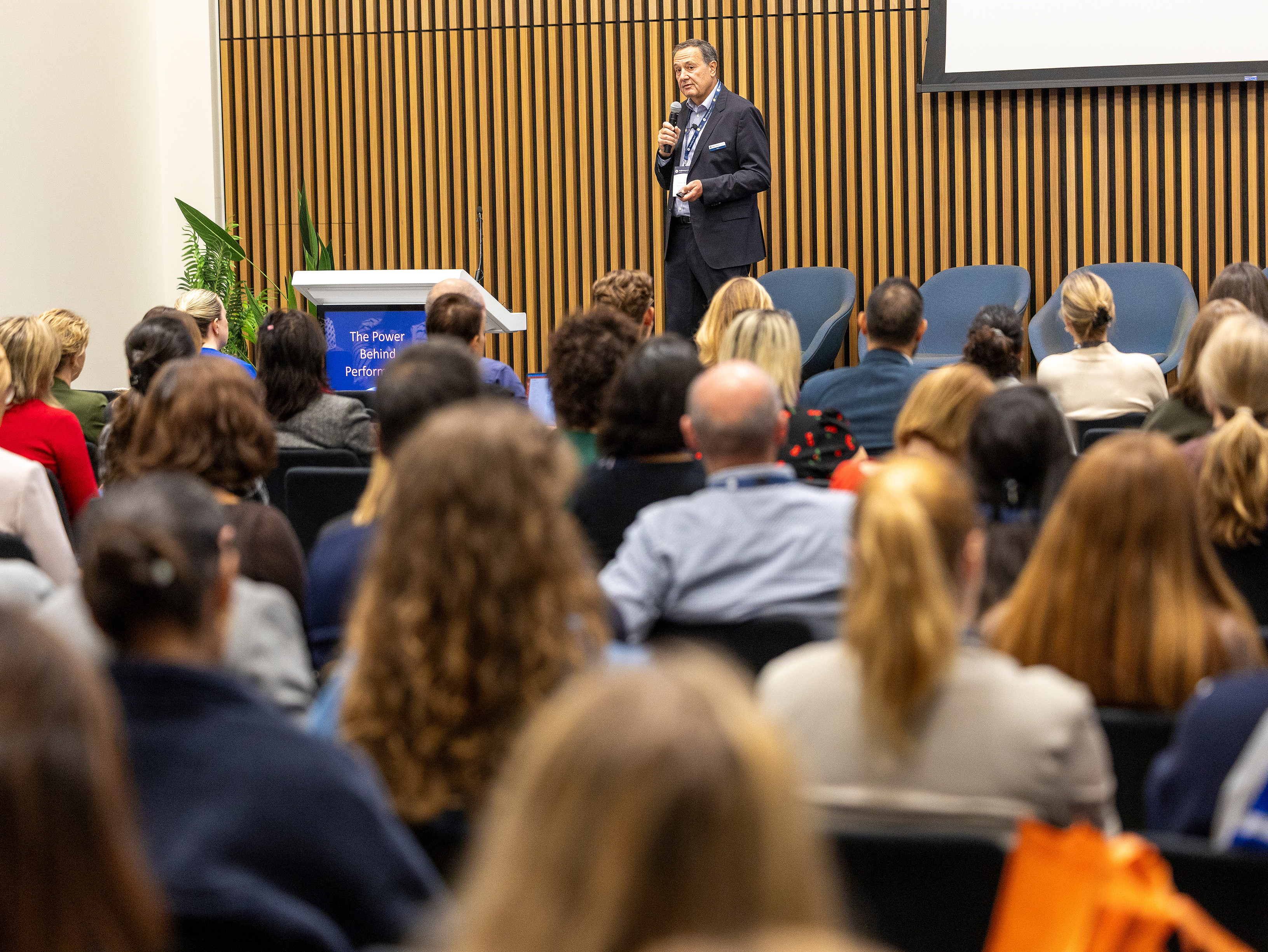Steve speaking at Wellbeing at Work, 'The Power Behind Performance'