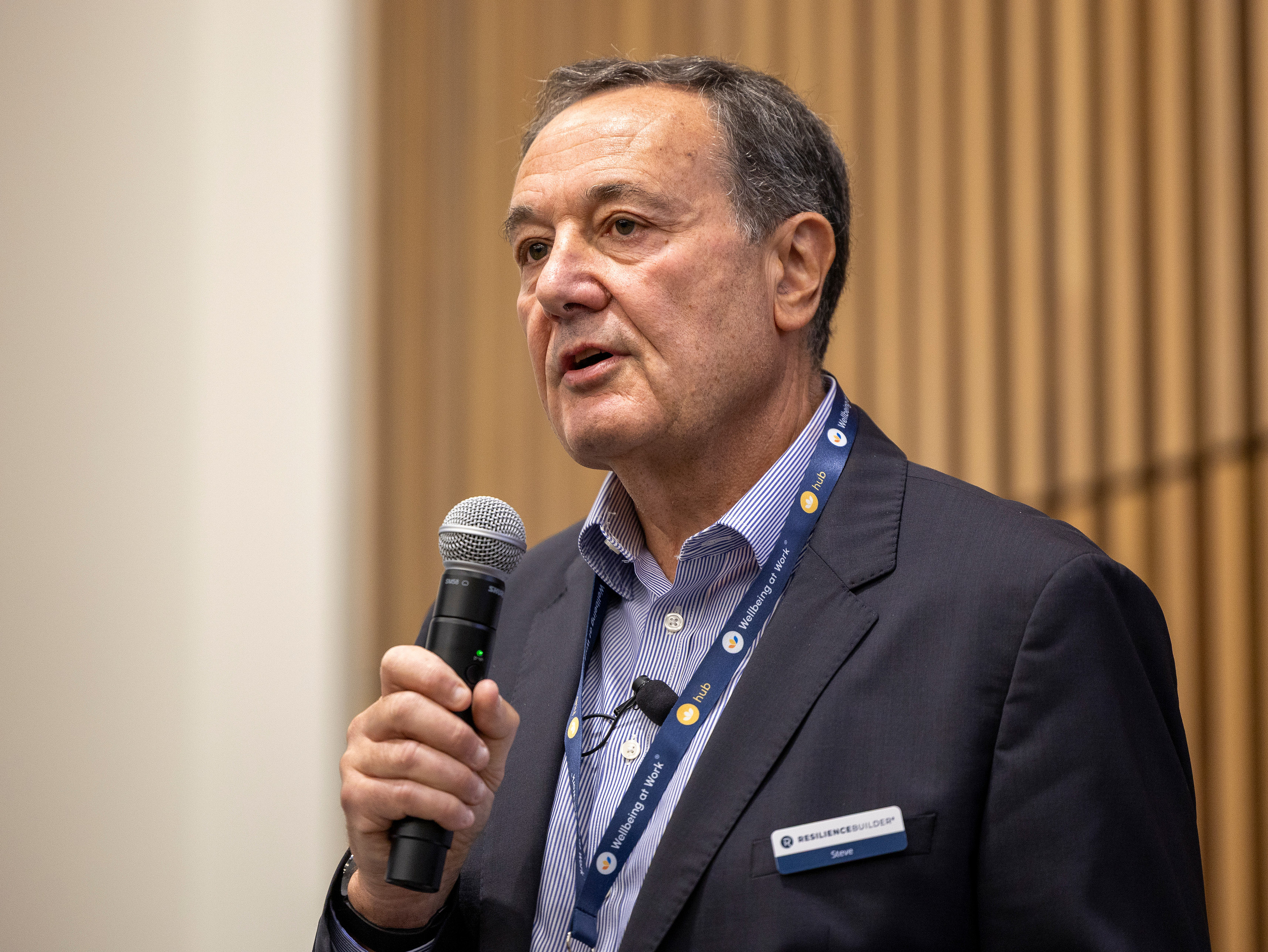 Steve Howe speaking at Wellbeing at Work